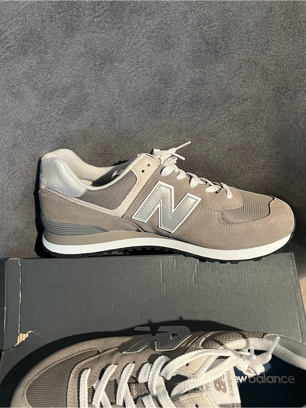 New Balance Men’s Sneakers 574 Gray Size 11.5 US - Picture 3 of 11